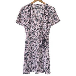 J Crew Womens Cottage Core Dress 8 Pastel Pink Floral Romantic Dainty Feminine